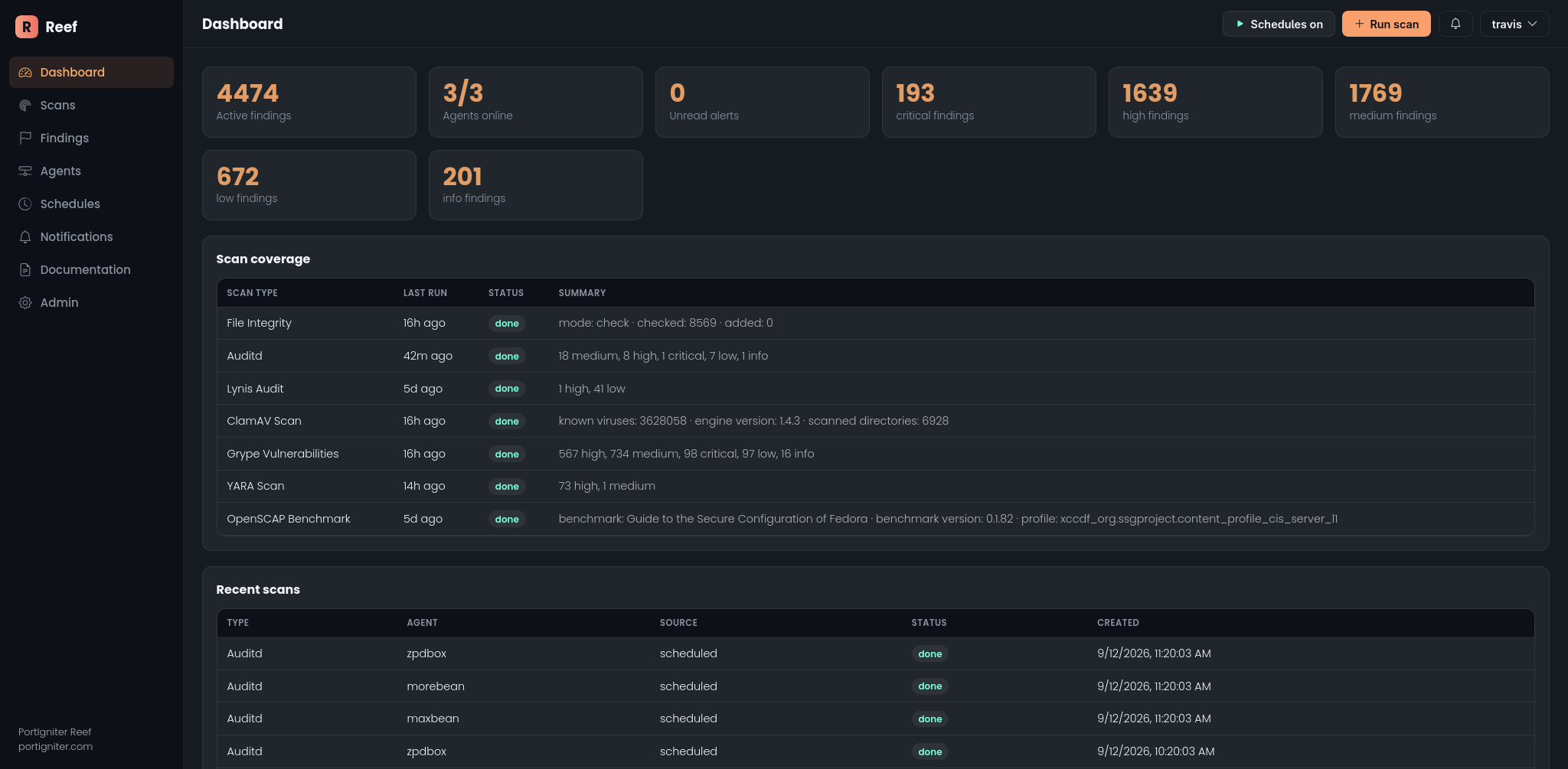 Reef Dashboard Reef Dashboard