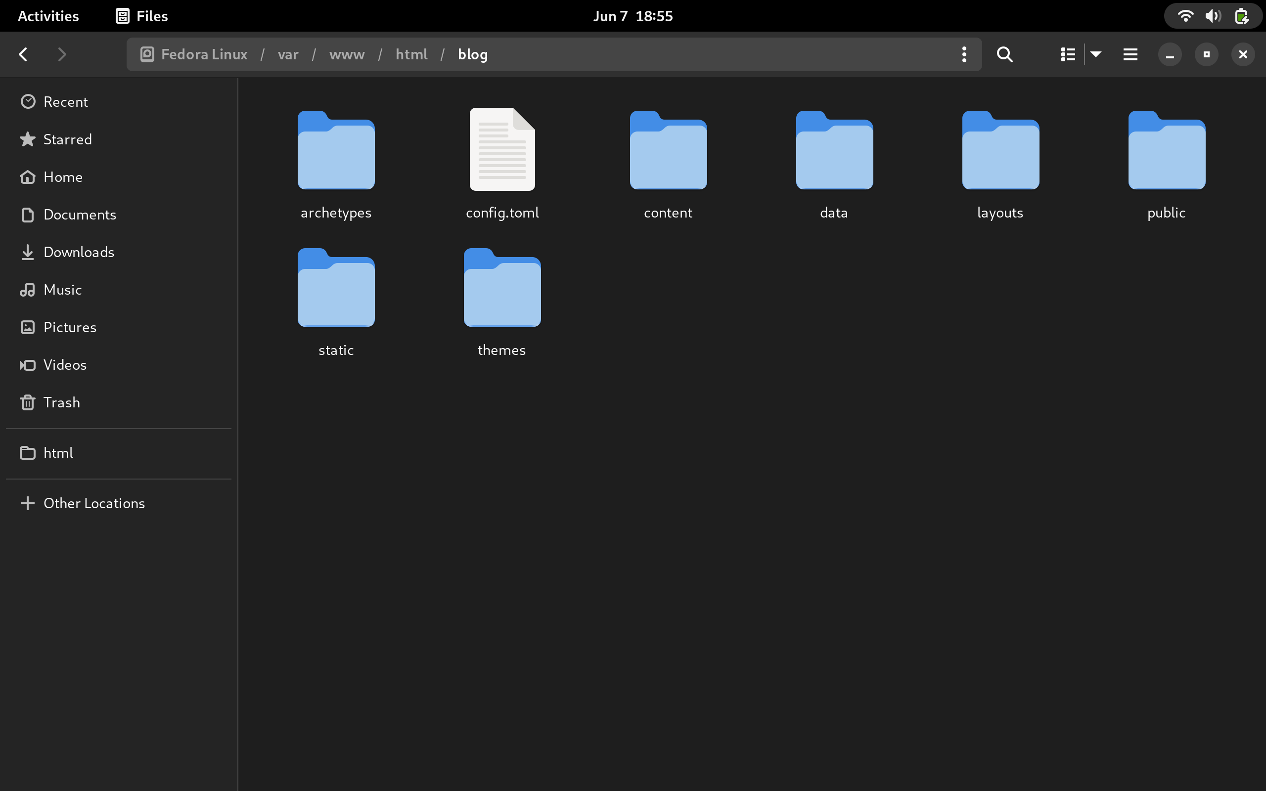 Hugo Site Creation Directory