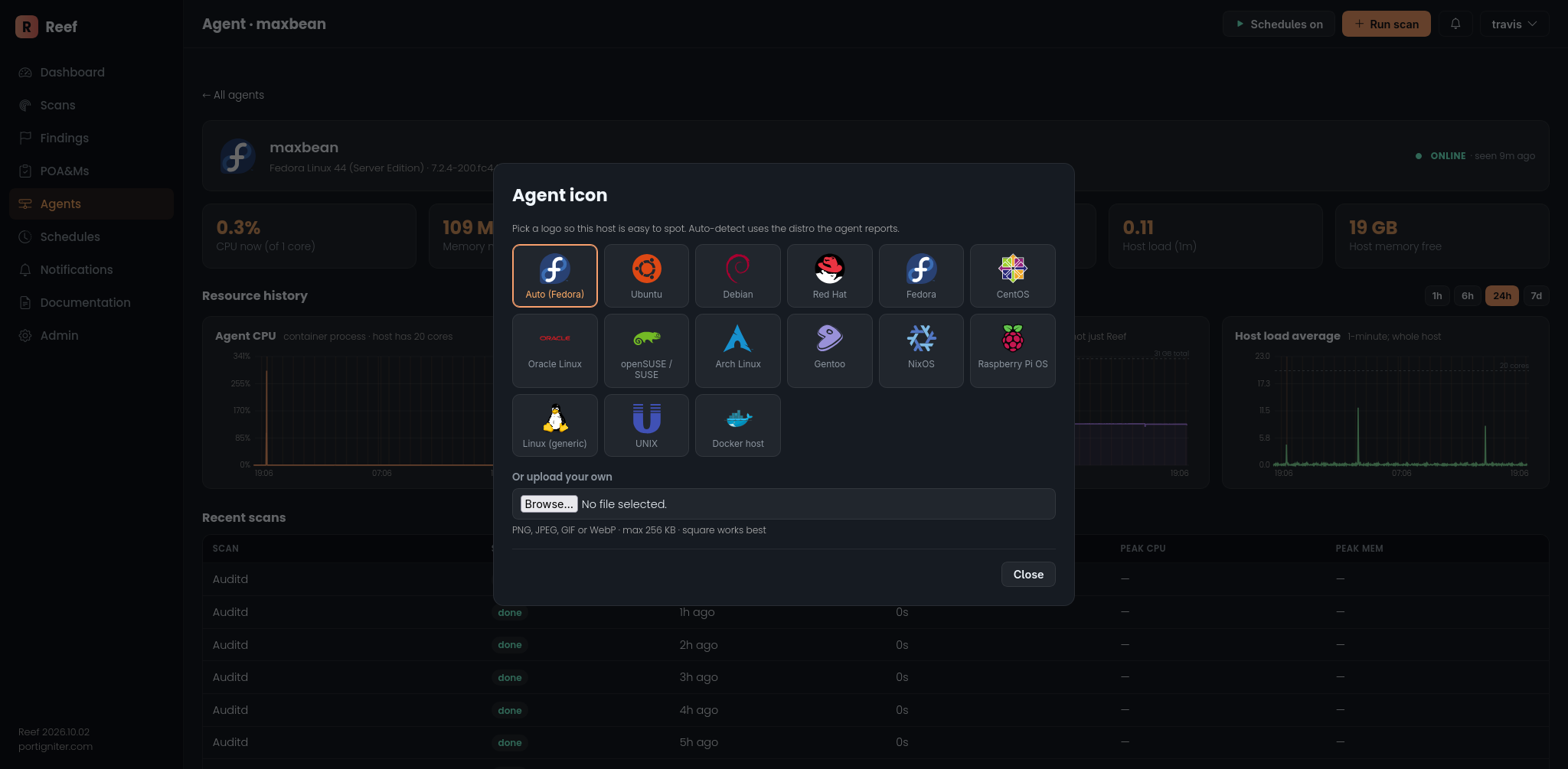 Agents Icon Selection